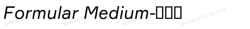 Formular Medium字体转换